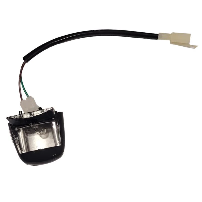 After the license plate lamp