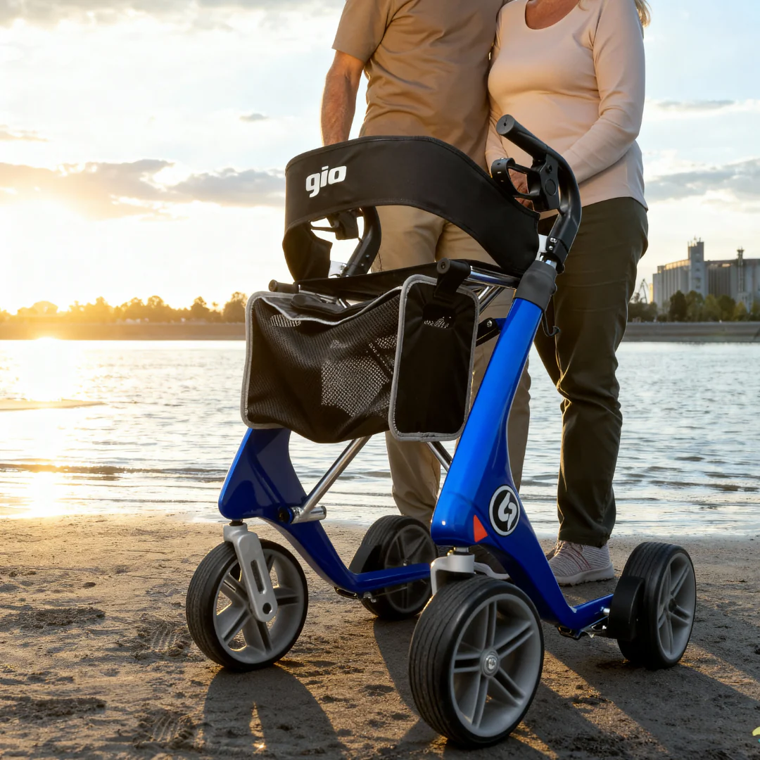 GIO CarbonFlex Terrain Walker with Seat & Padded Backrest - Image 3