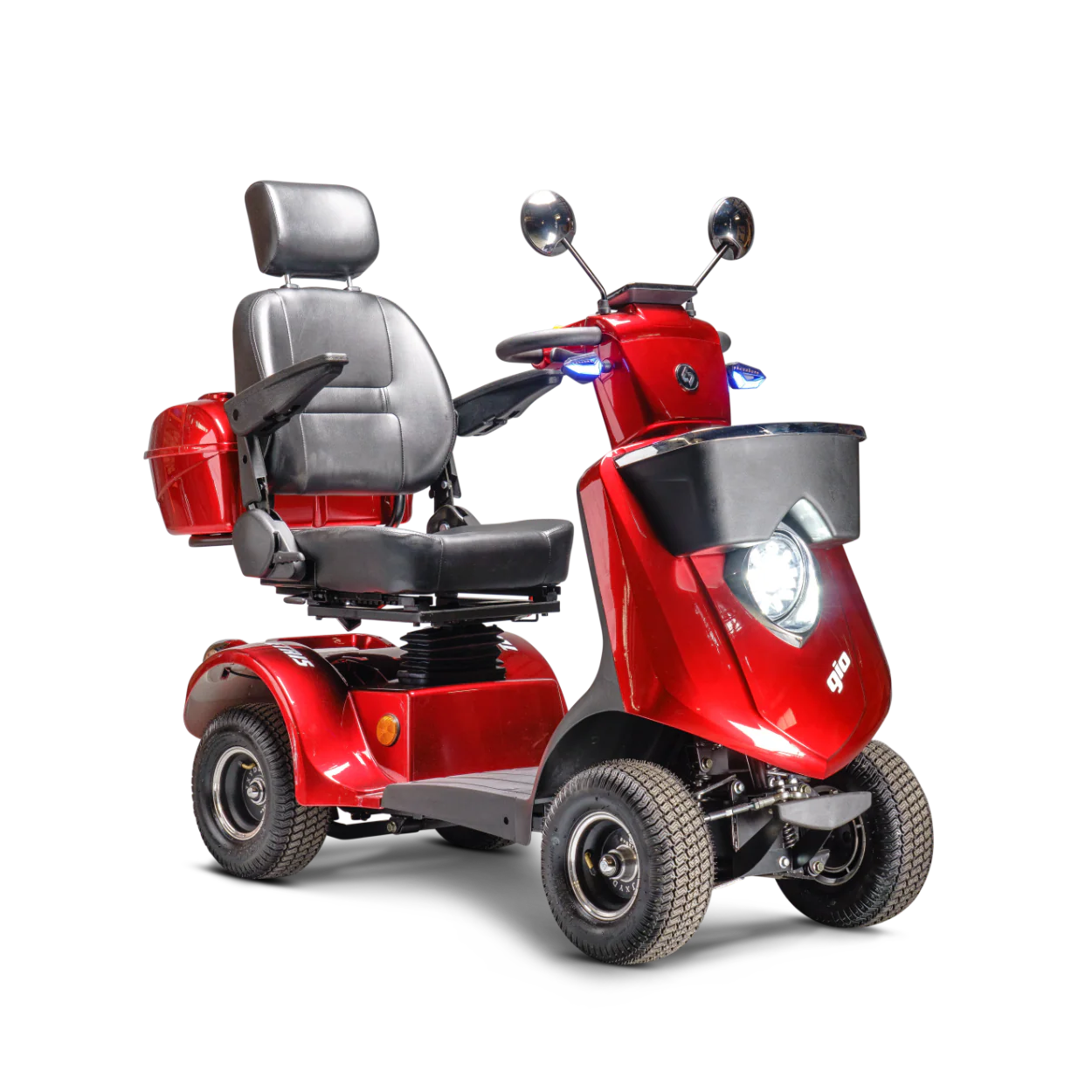 GIO Tetris Mobility Scooter | Red | Operable by Left or Right hand