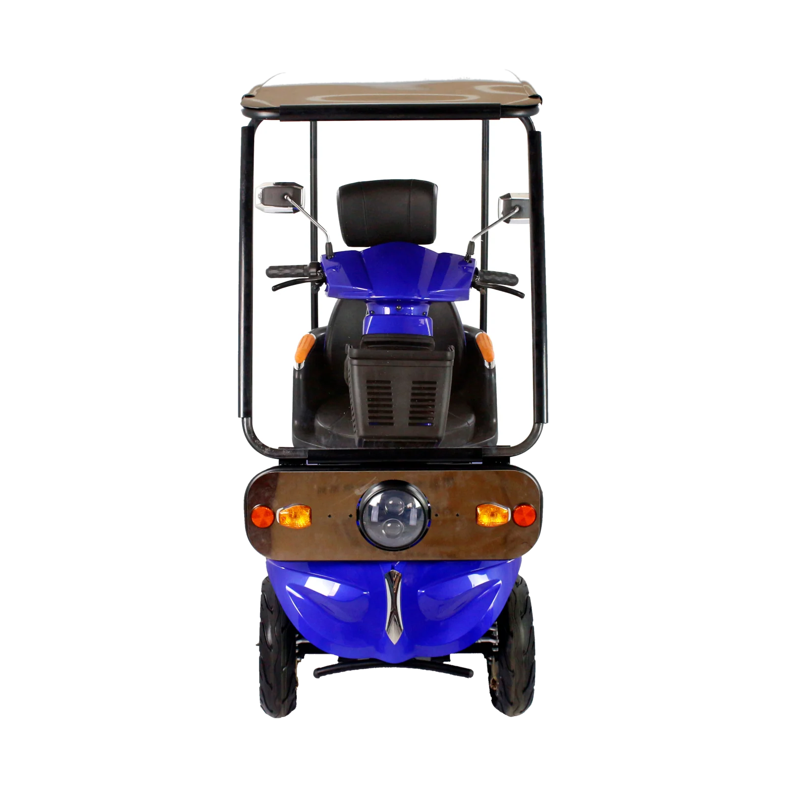 GIO Tron 4-Wheeled Smart Mobility Scooter with Roof - Blue - Image 9